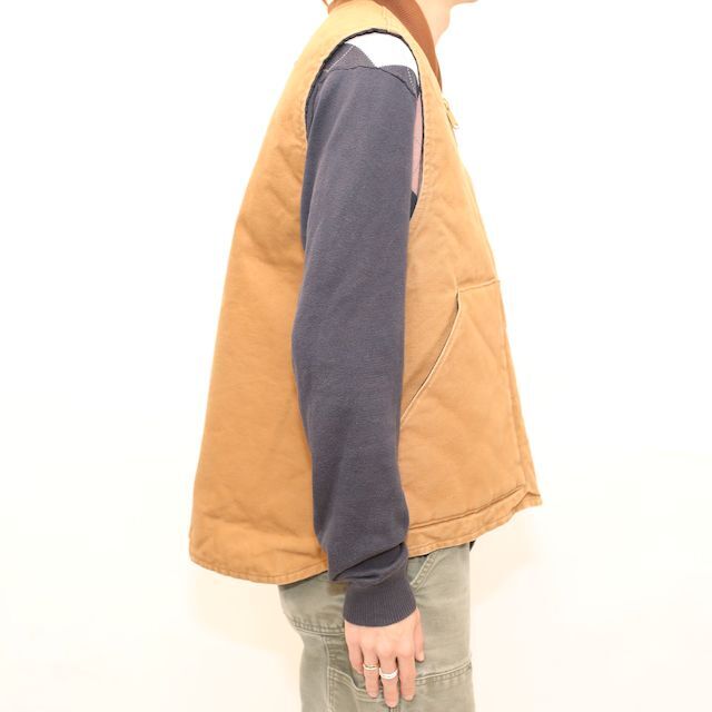 CARHARTT カーハート　DUCK VEST ベスト　ダック　キャメル　L 楽天市場】レビューでクーポン☆カーハート リブカラー ワーク