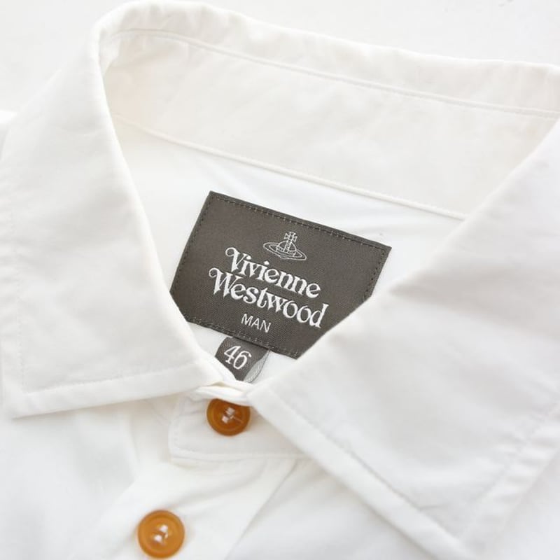 ヴィヴィアンウエストウッド コットン 白 シャツVivienne ヴィヴィアンウエストウッド コットン 白 シャツVivienne
