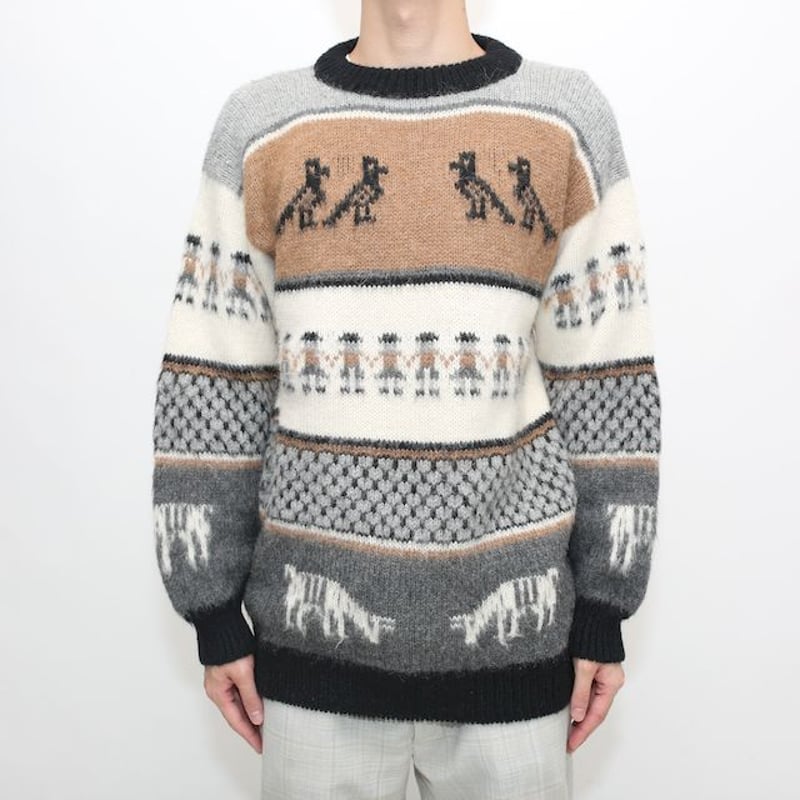 ヴィンテージ vintage モヘア フリンジ チェックコート ヨークランド