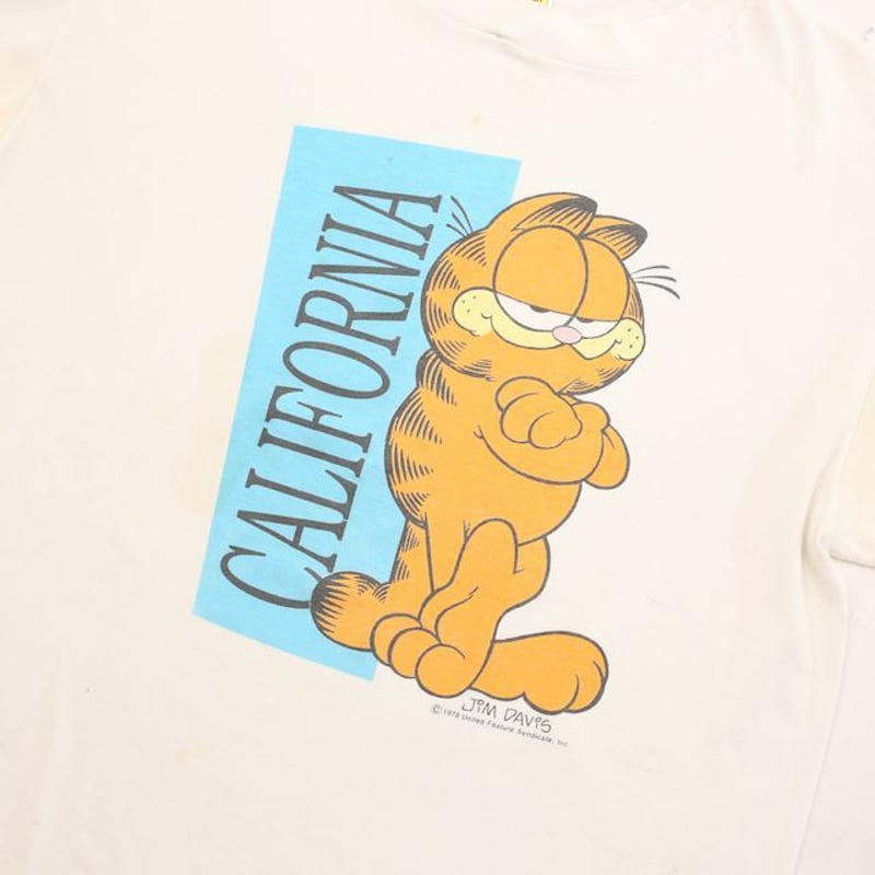 80s ガーフィールドTシャツ Garfield # | Blue