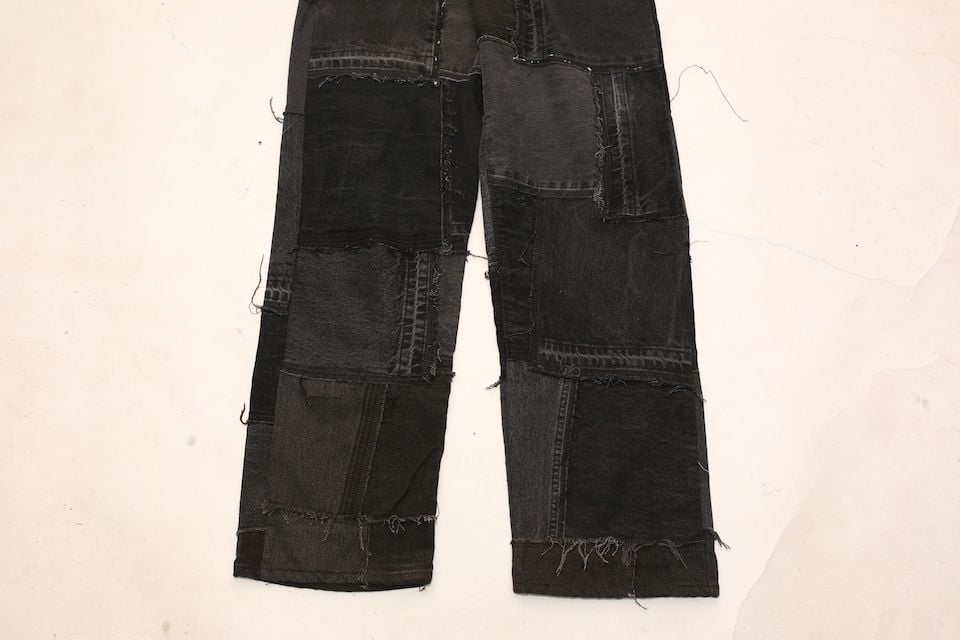 リーバイス パッチワーク リメイク ブラックデニムパンツ Levi's