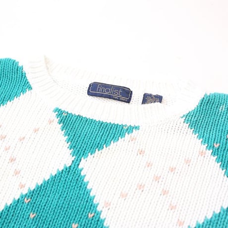 アーガイル ニット セーター　Argyle Knit Sweater