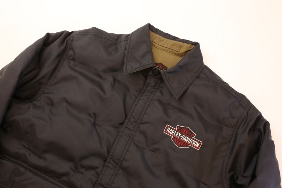 90s-00s ハーレーダビッドソン ダウン ジャケット Harley Davidson Reversible Padded Jacket