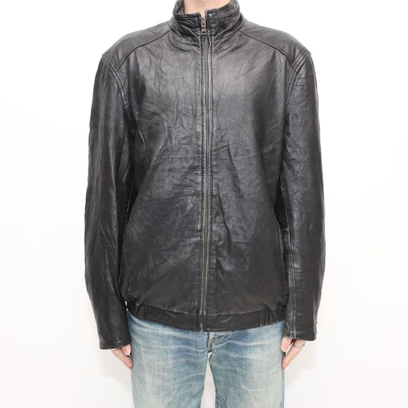 アイゾッド ブラック シングル レザージャケット IZOD Black Single  