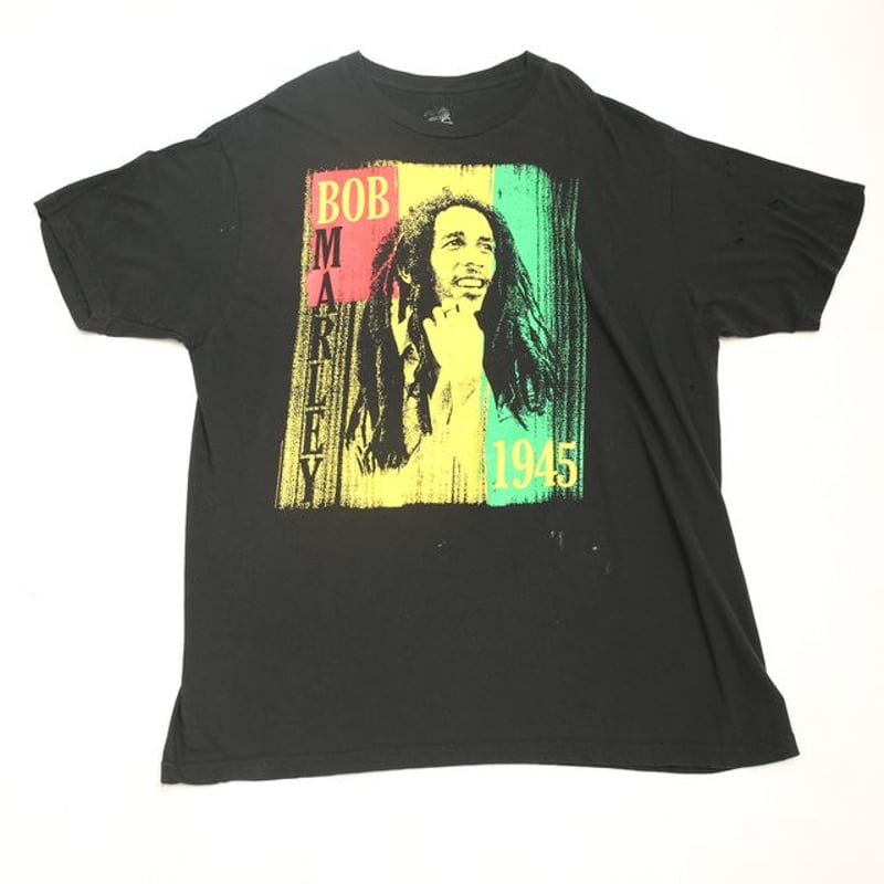 ボブ・マーリー バンドTシャツ Bob Marley Music T-shirt | Blue ボブ・マーリー バンドTシャツ Bob Marley Music T-shirt | Blue