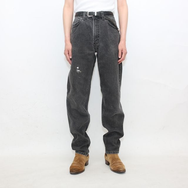 90's USA製 Levi's 550 W33リーバイス　ブラックデニムパンツ 90年代 カナダ製 Levi's リーバイス 550 ブラックデニムパンツ