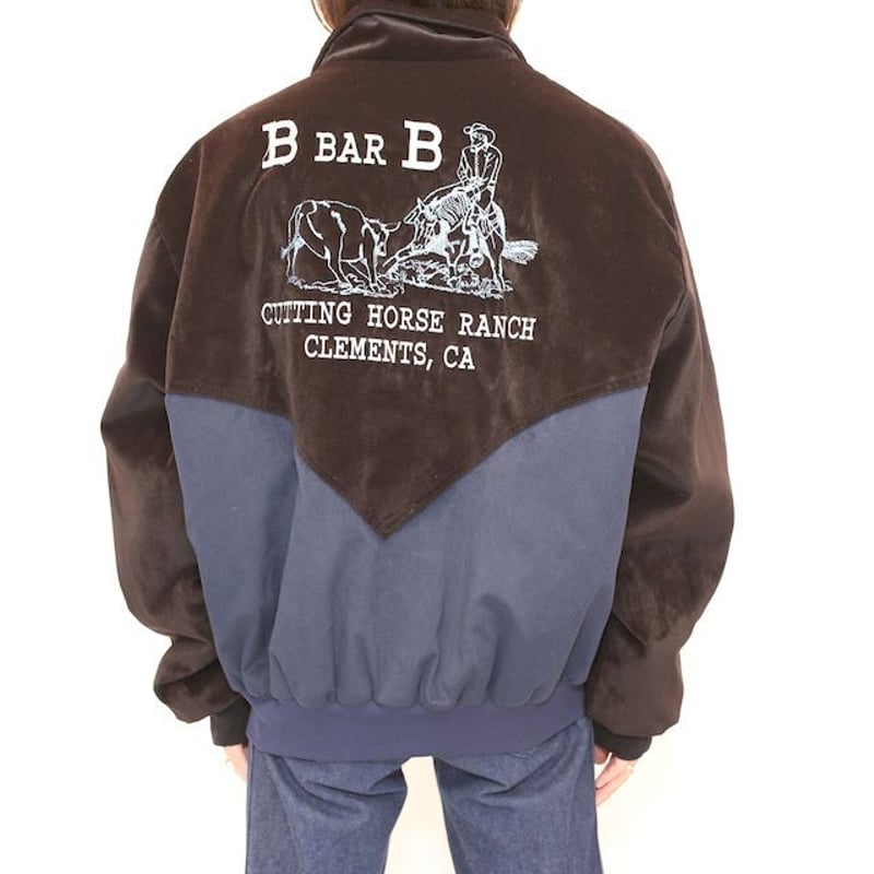 ベロア ウエスタンジャケット Velour Western Jacket# | Blue