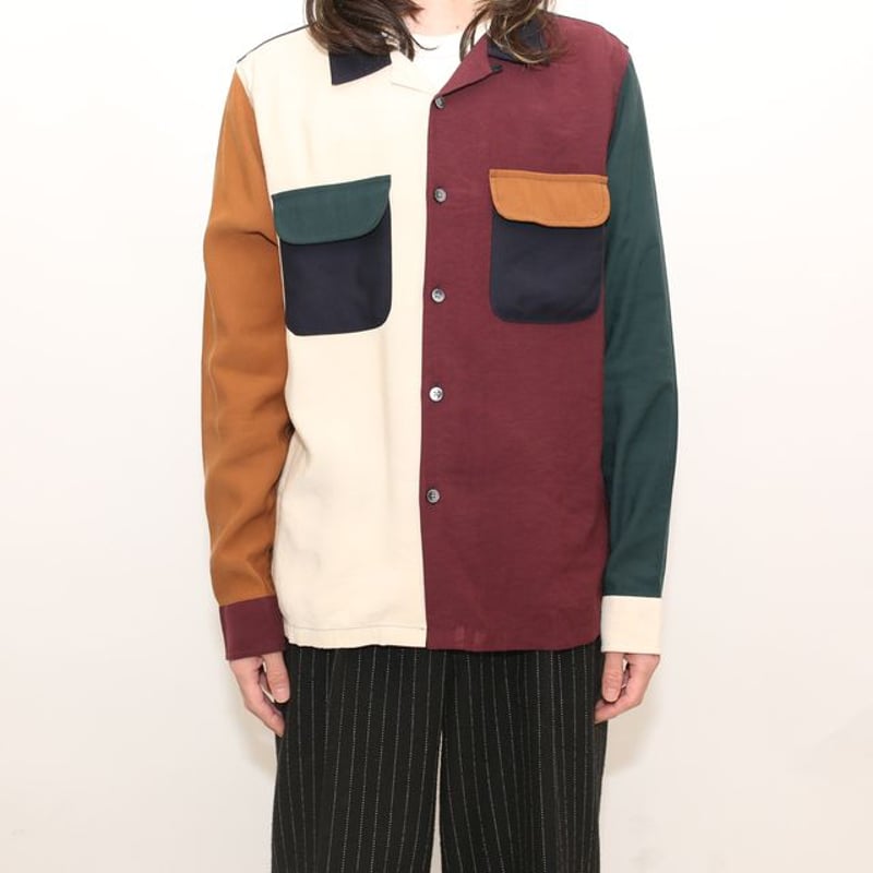 stussy マルチカラーストライプ　オープンカラーシャツ 90-00's STUSSY S/S オープンカラーシャツ - used&vintage box