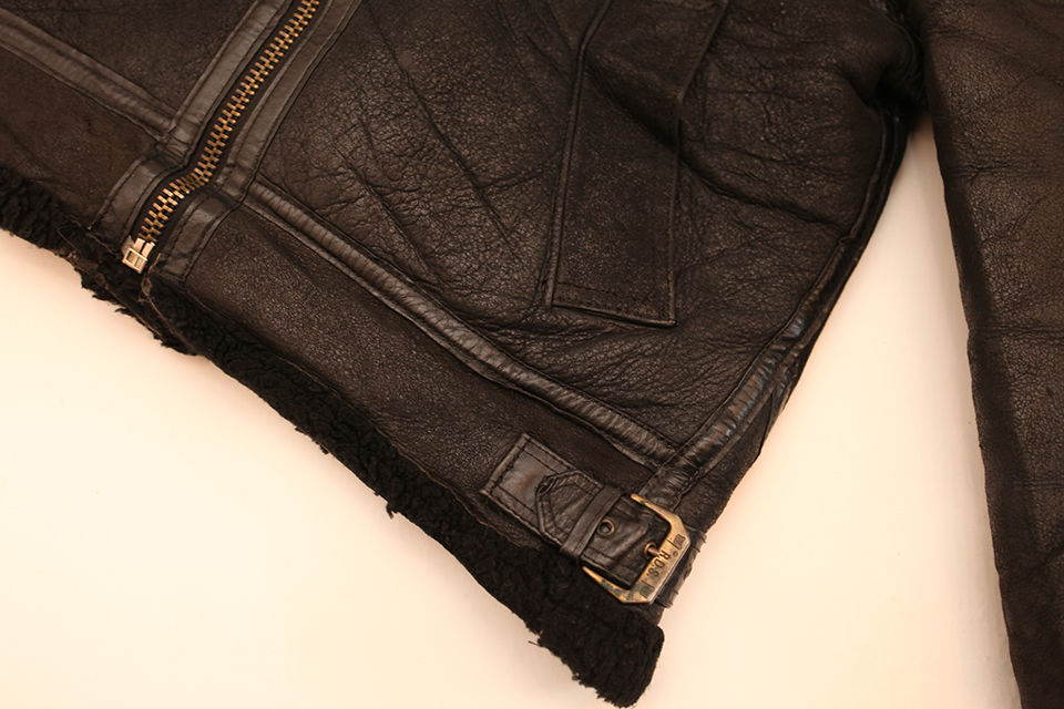 Vintage Black B-3 Mouton Jacket | Blue Vintage Black B-3 Mouton Jacket | Blue