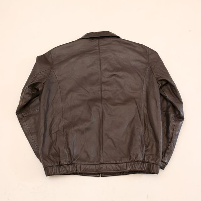 ブラウン レザージャケット Preston & York Brown Leather Jack 