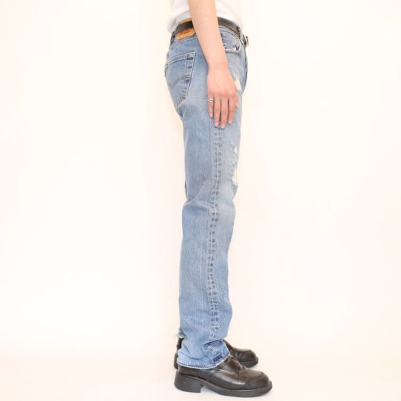 リーバイス501ダメージジーンズw32L32 売り切り希望！ Levi's 501 ダメージデニムパンツ W32 L32 - 古着屋
