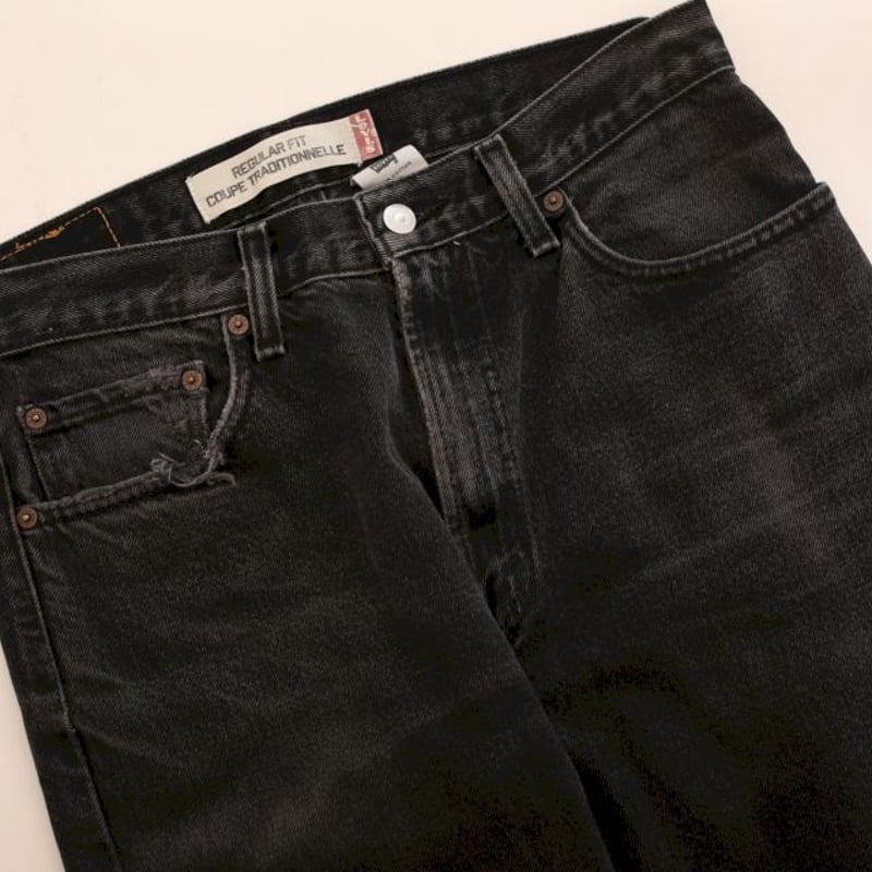 リーバイス 505 ブラック ダメージデニム Levi's 505 Black リーバイス 505 ブラック ダメージデニム Levi's 505 Black