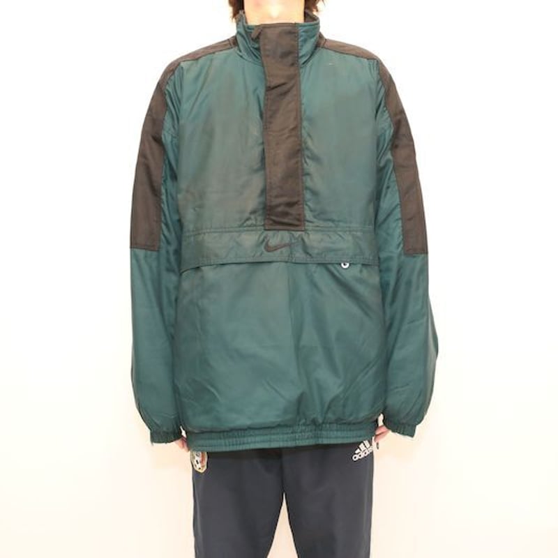 90s ナイキ ハーフジップ ナイロンジャケット Nike Nylon Jacket# | Blue