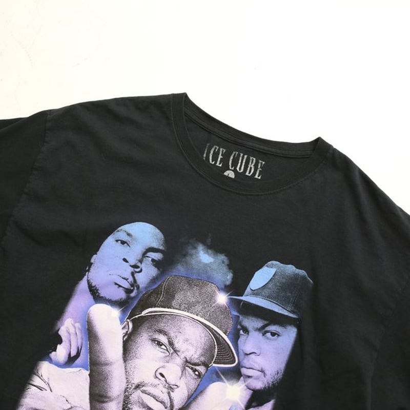 アイス・キューブ ラッパー Tシャツ ICE CUBE HIPHOP T-shirt | Blue アイス・キューブ ラッパー Tシャツ ICE CUBE HIPHOP T-shirt | Blue
