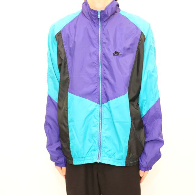 90s ナイキ ナイロンジャケット Nike Nylon Zip Jacket | Blue 90s ナイキ ナイロンジャケット Nike Nylon Zip Jacket | Blue