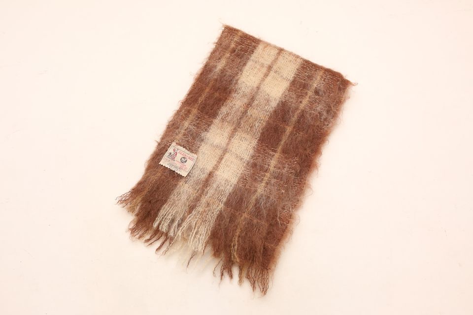 モヘア マフラー Vintage Mohair Muffler# | Blue