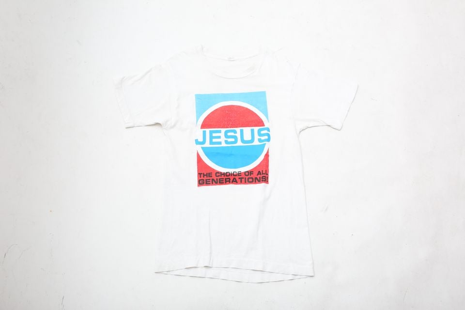【80年代USA製】ジーザス PEPSI パロディ Ｔシャツ ビンテージ 80年代USA製】ジーザス PEPSI パロディ Tシャツ ビンテージ