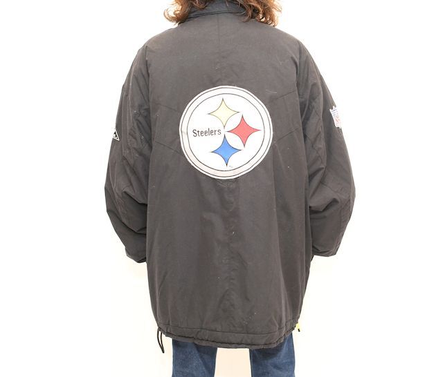 90s NFL pro line スティーラーズ ナイロンジャケット 90s NFL pro line スティーラーズ ナイロンジャケット 90s NFL pro