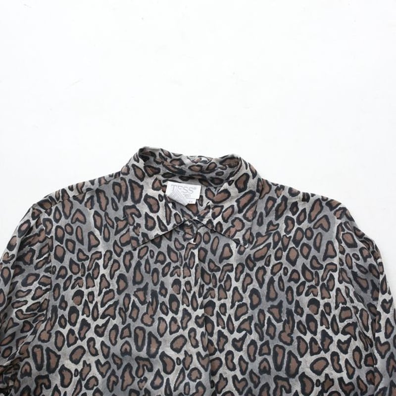 レオパード柄 シルク 長袖シャツ Leopard Pattern L/S Shirt # | レオパード柄 シルク 長袖シャツ Leopard Pattern L/S Shirt # |