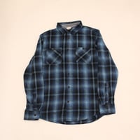オンブレチェック ネルシャツ Ombre Checkered Flannel Shirt#
