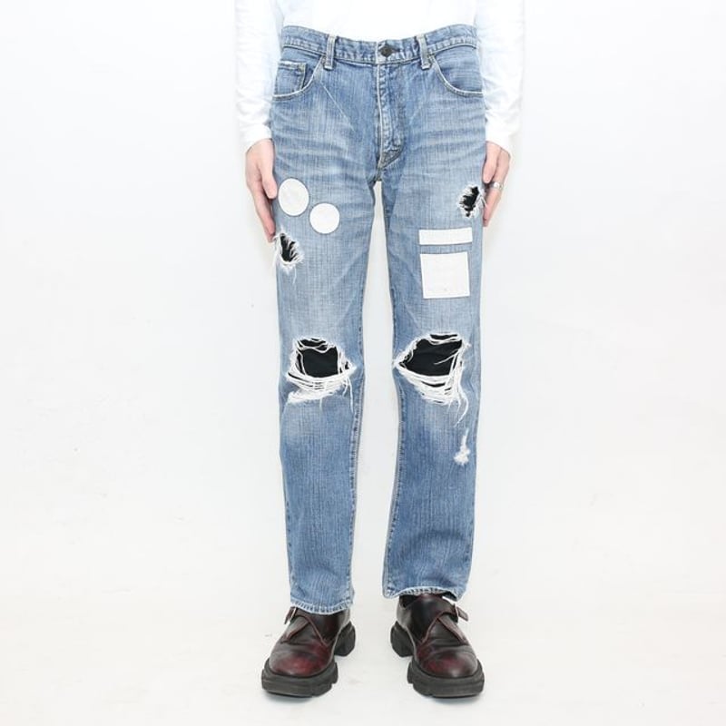 ナンバーナイン 04秋冬 Give期 ダメージデニム パンツ NUMBER (N ナンバーナイン 04秋冬 Give期 ダメージデニム パンツ NUMBER (N