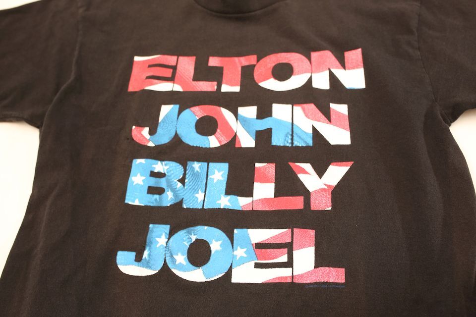 エルトン・ジョン ビリー・ジョエル Tシャツ 2001年ツアー Vintage Elton John Billy Joel 2001 Face to Face Tour Concert