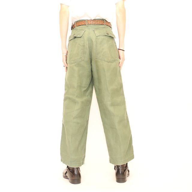 70's U.S.ARMY ベイカーパンツ ジッパー 軍パン Military Utility Pants #