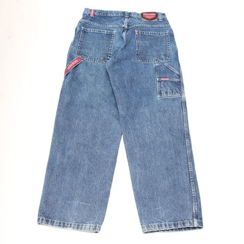 パコ ジーンズ PACO JEANS  ワイド デニム W42 Caka】