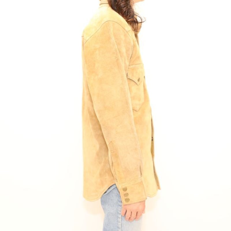 スエードレザー ウエスタンシャツ Suède Leather Western Shirt