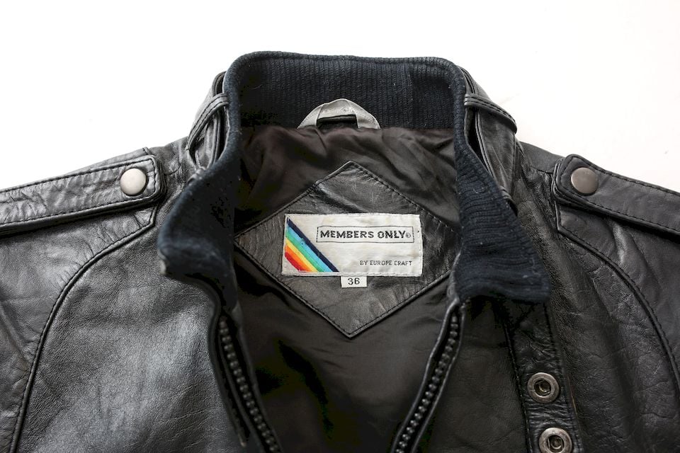 メンバーズオンリー ブラック レザージャケット Members Only Black 