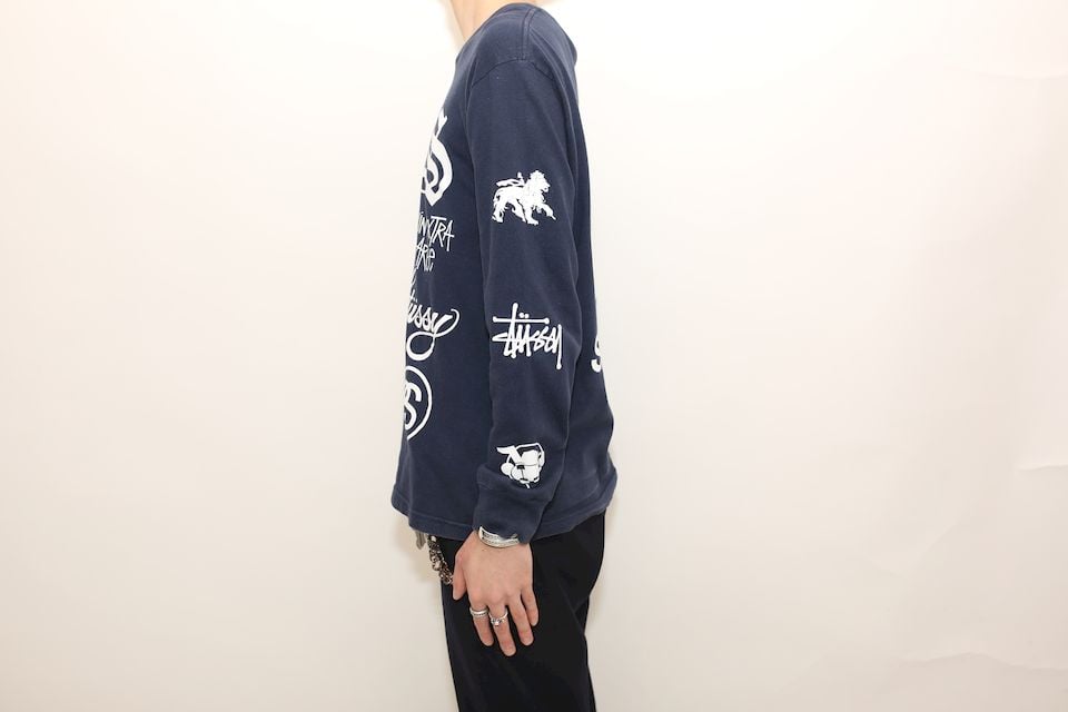 ステューシー マルチロゴ プリント ロンT Stussy Various Logo