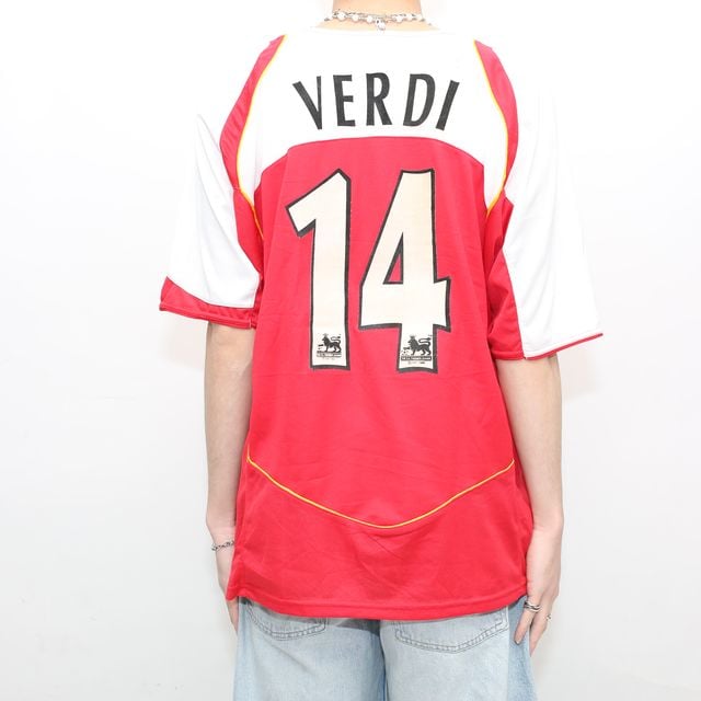 ナイキ アーセナル 04-05 #14 フットボール ゲームシャツ Nike Arsenal Football Game Shirt#