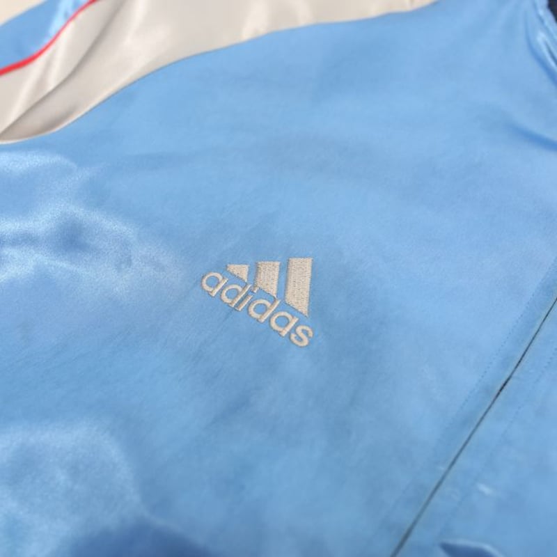 アディダス Lスカジャン JFA 2002年FIFA ワールドカップ記念モデル HERE TO CREATE BLUE SAMURAIS