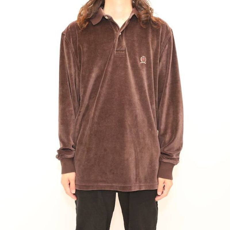 トミーヒルフィガー ベロア ポロシャツ Tommy Hilfiger Velour Polo