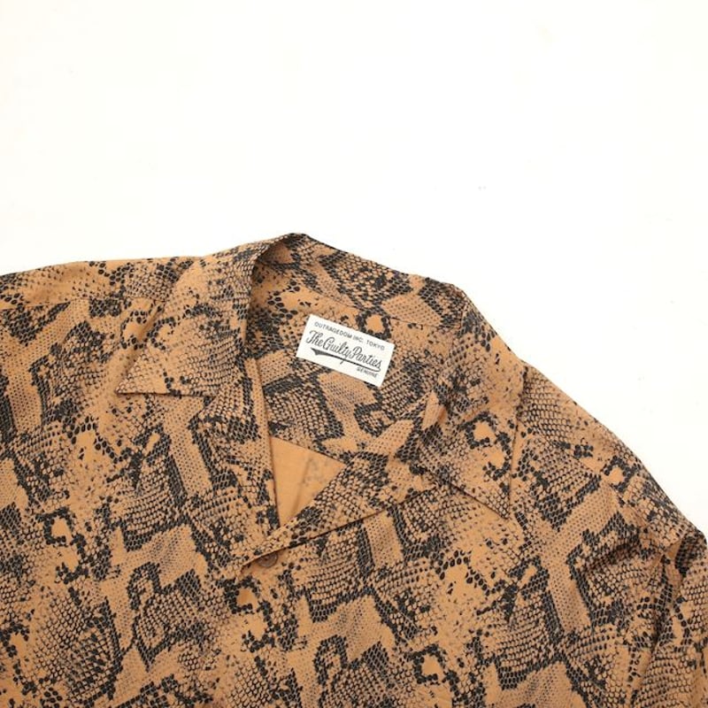 ワコマリア パイソン柄 ハワイアンシャツ WACKO MARIA Python ワコマリア パイソン柄 ハワイアンシャツ WACKO MARIA Python