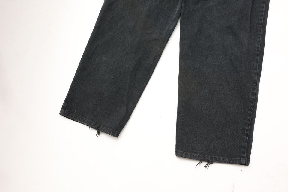 Anchor Blue Wide Black Denim Pants | Blue 