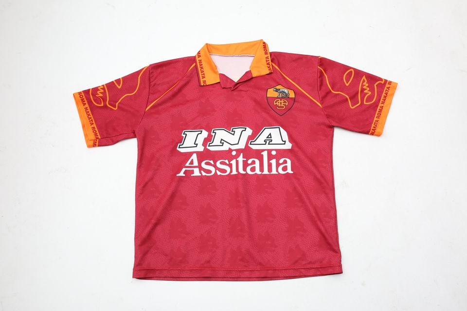 ASローマ 99-00 ナカタ #8 フットボール ゲームシャツ AS Roma ASローマ 99-00 ナカタ #8 フットボール ゲームシャツ AS Roma