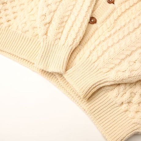 アイルランド製 アランニットカーディガン Aran Cardigan#