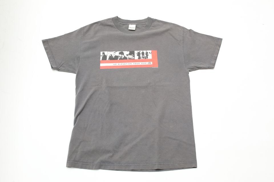 00s】 U2 ELEVATION ツアーTシャツ ラグランtシャツ バンドTFA_tshirt