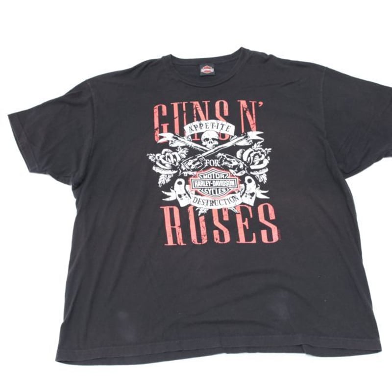 希少3XL☆メキシコ】ハーレーダビットソン×ガンズアンドローゼス
