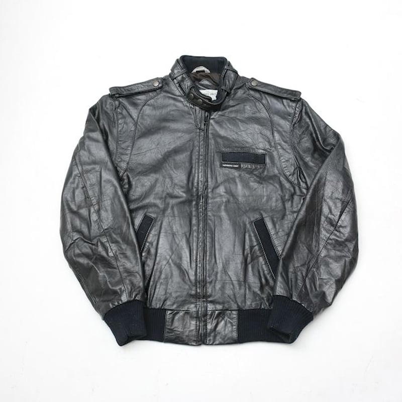 メンバーズオンリー ブラック レザージャケット Members Only メンバーズオンリー ブラック レザージャケット Members Only