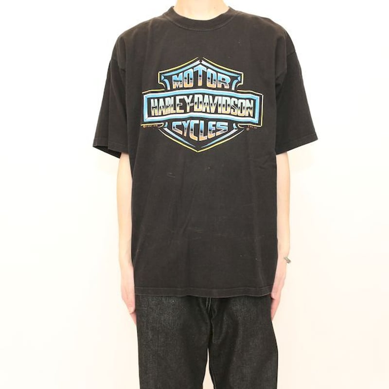 90s ハーレーダビッドソン Tシャツ Harley Davidson T-shirt | Blue 90s ハーレーダビッドソン Tシャツ Harley Davidson T-shirt | Blue