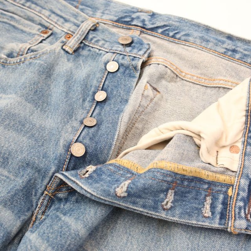 Levi's × BEAMS 501CT ダメージデニム looponline_mc58152