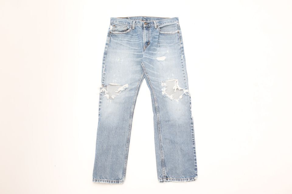 リーバイス 505 ダメージ デニム Levi's505 Denim Pants | Blue