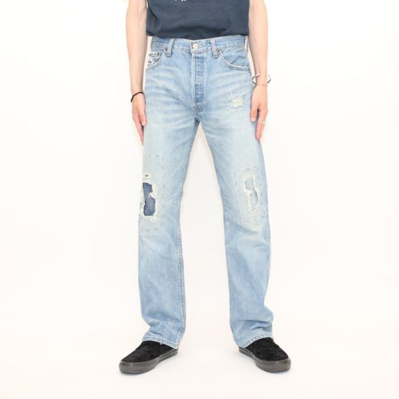 リーバイス501 リペア ダメージデニム Levi's 501 Repair | Blue リーバイス501 リペア ダメージデニム Levi's 501 Repair | Blue