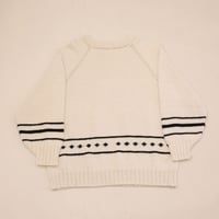ダイヤ柄 コットン ニット セーター Diamond Pattern Cotton Knit Sweater#