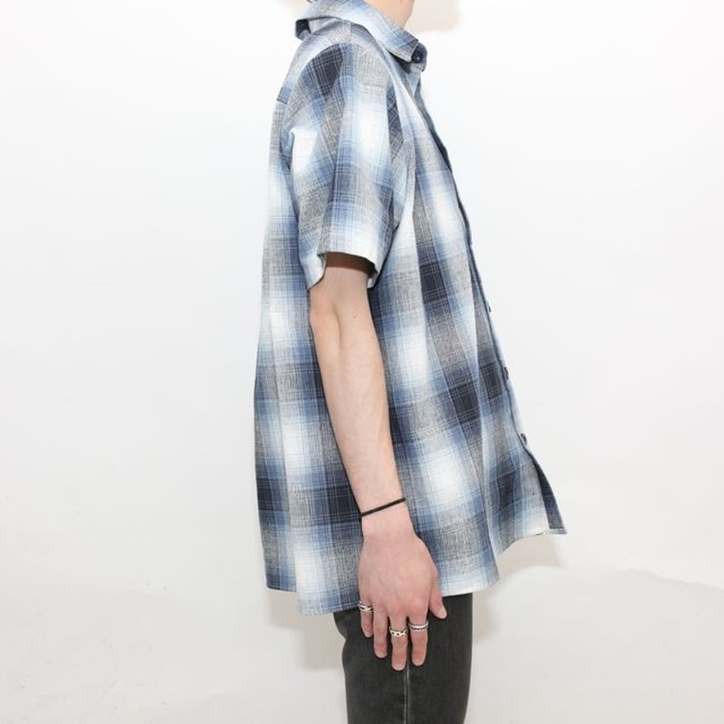 FB COUNTY オンブレチェック 半袖シャツ Ombre Check S/S Shirt# FB COUNTY オンブレチェック 半袖シャツ Ombre Check S/S Shirt#