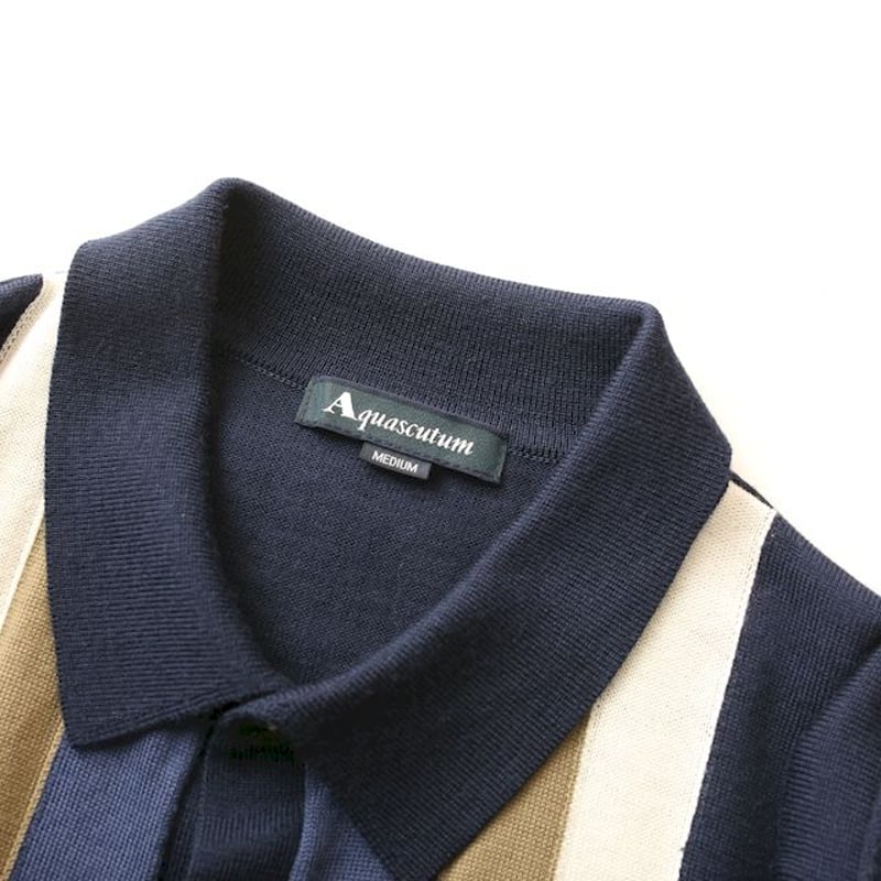アクアスキュータム カーディガン Aquascutum Cardigan# | Blue