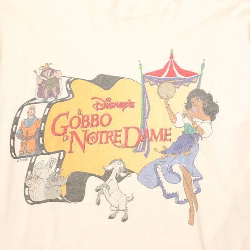 90's ノートルダムの鐘 Tシャツ Il Gobbo Di Notre Dame | Blue
