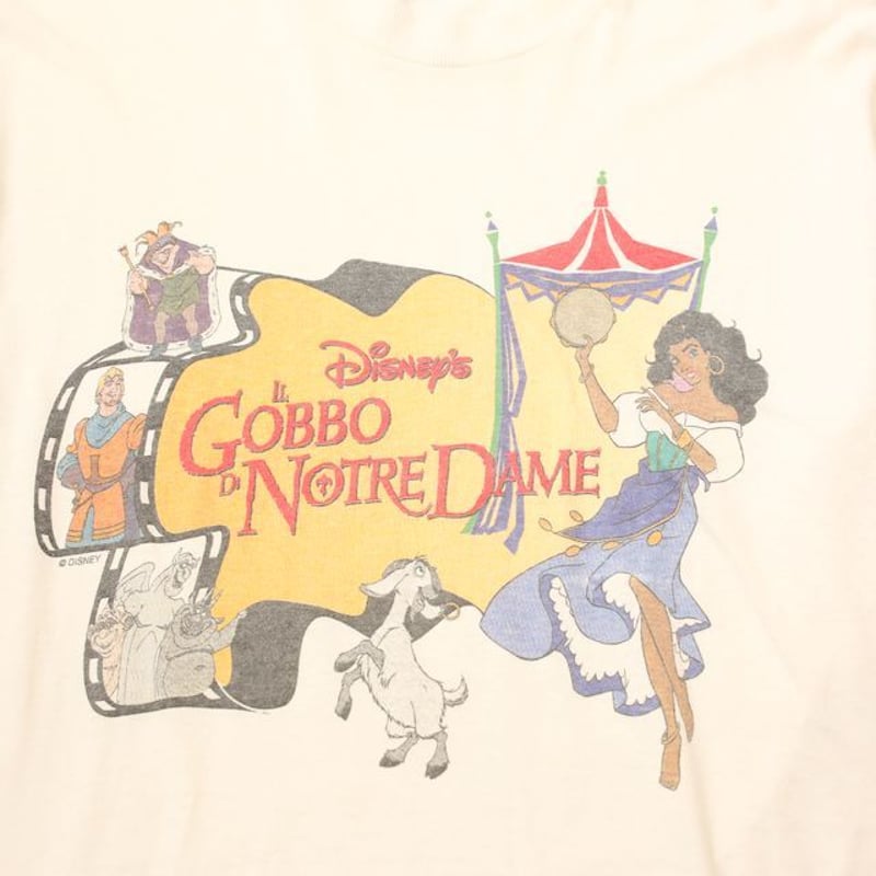 90s ノートルダムの鐘 Tシャツ ディズニー disney USAアニメ - Tシャツ